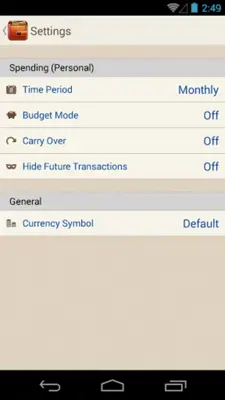 Spending Tracker android App screenshot 0