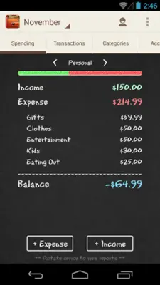 Spending Tracker android App screenshot 7